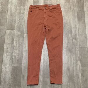 AG Adriano Goldschmied Anthropologie High Rise Abbey Ankle‎ Stretch Jeans